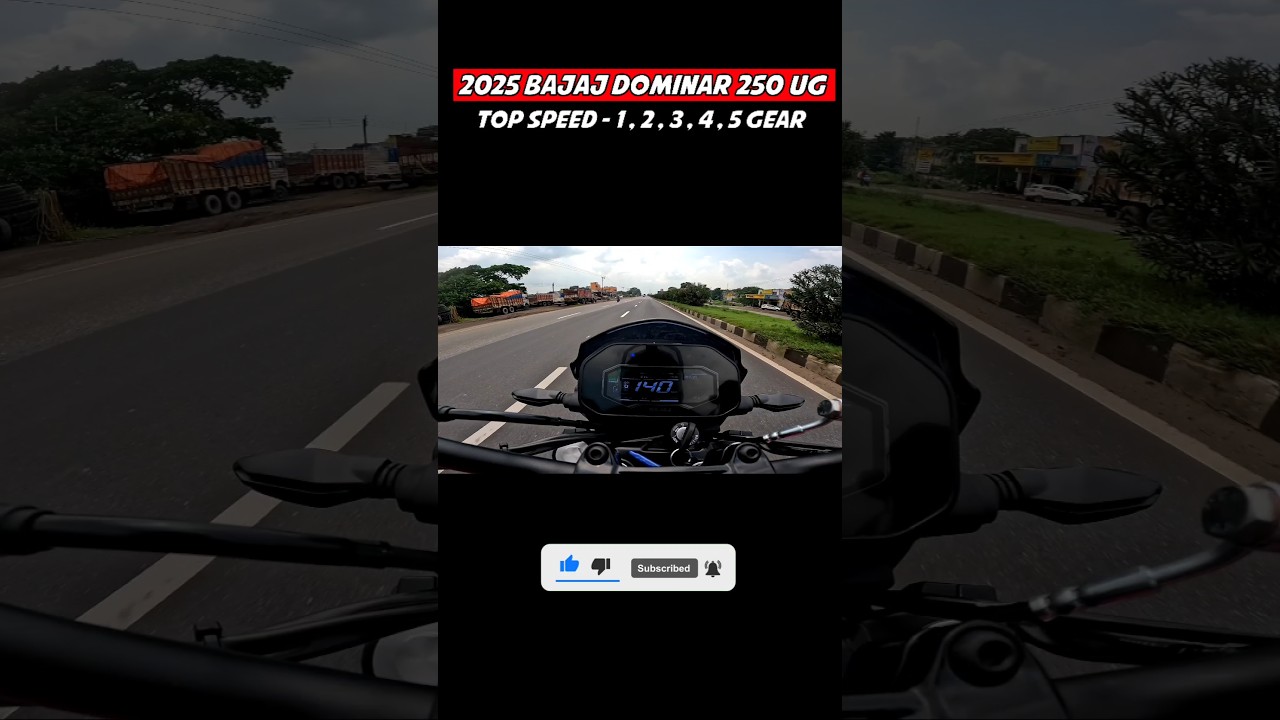 2025 Bajaj Dominar 250 OBD-2B Top Speed Test🔥- Shocking Result #shortsfeed #short