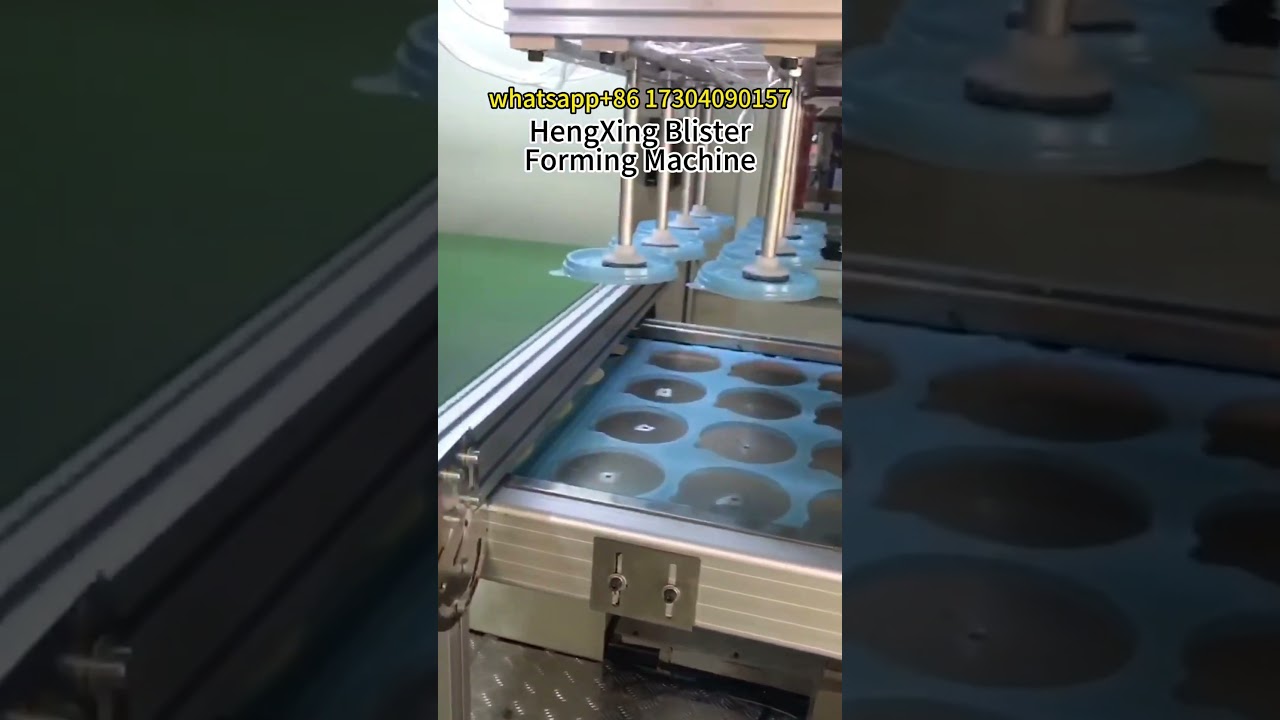 Professional blister machine manufacturers escort your blister packaging#thermoformingmachine #lid