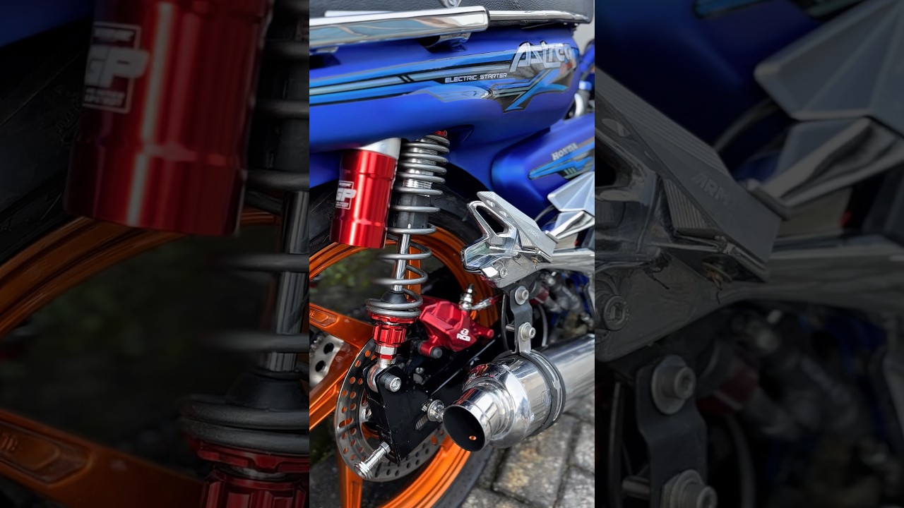 Modifikasi Astrea Grand pakai mesin satria fu 2 silinder