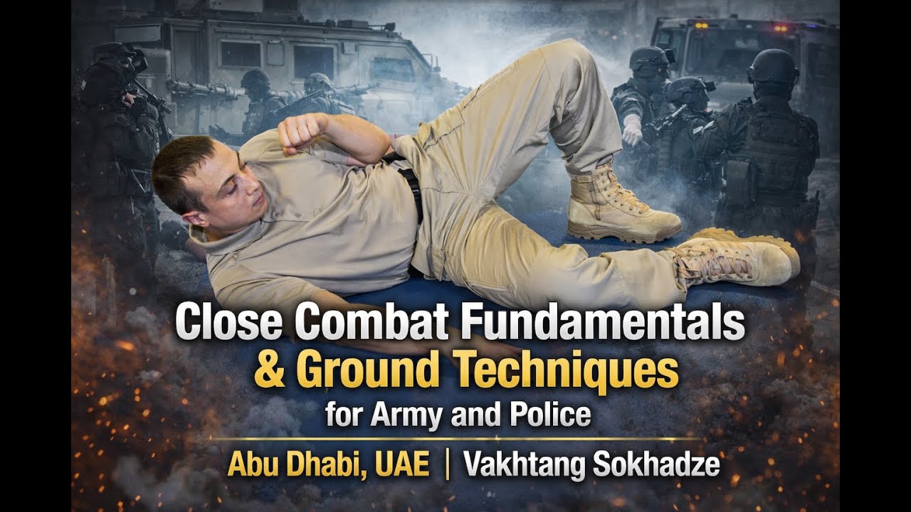 Close Combat Fundamentals & Ground Techniques for Army and Police | Abu Dhabi | Vakhtang Sokhadze
