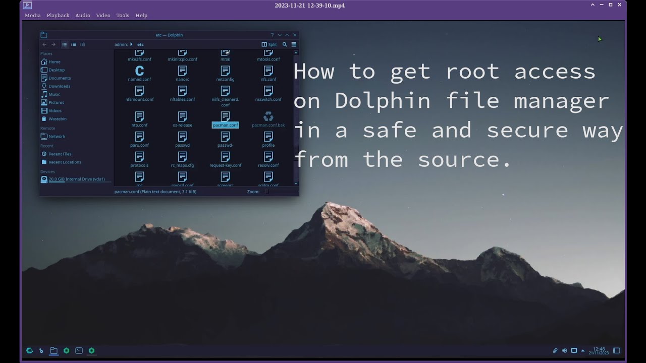 CachyOS how to get Root access on Dolphin recommended