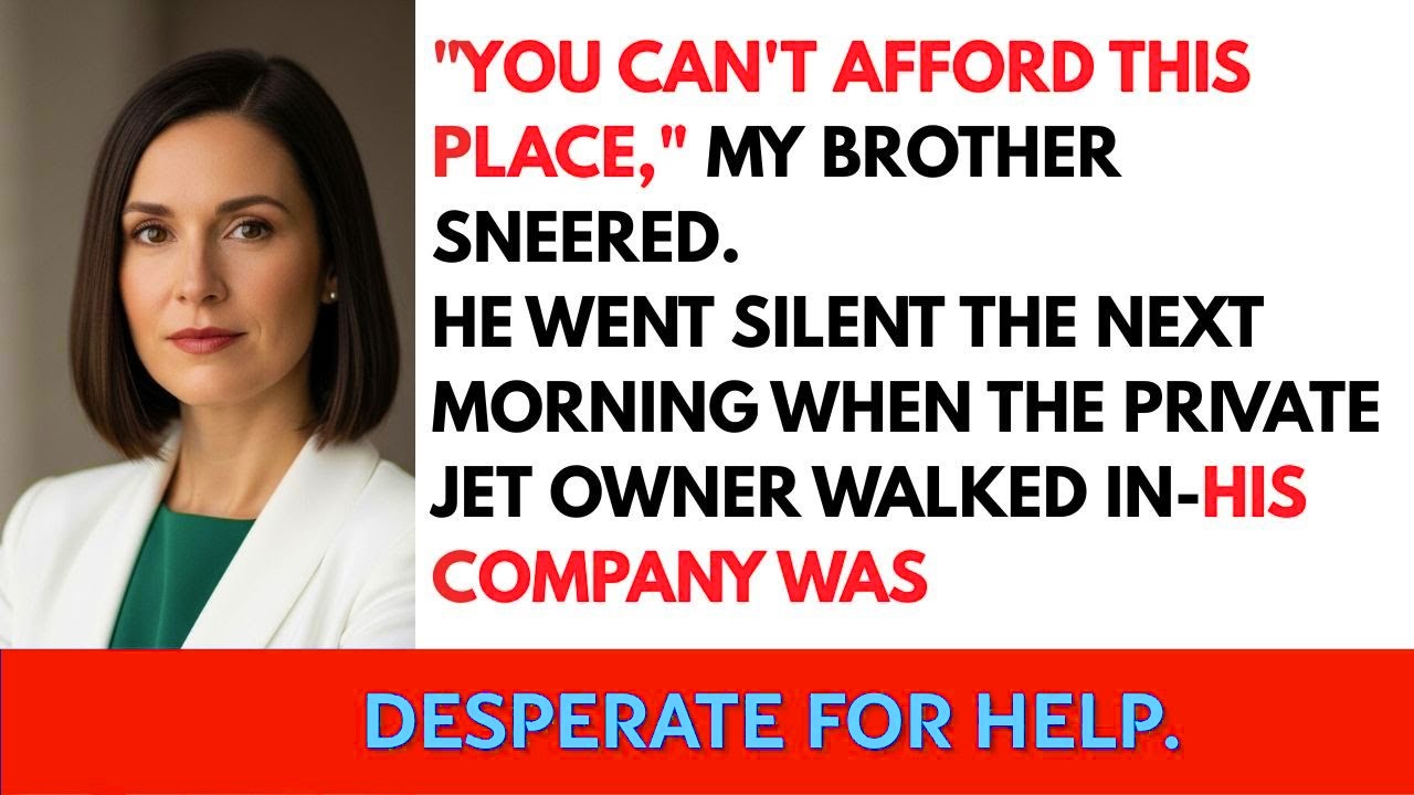 My Family Uninvited Me From Dinner For Being “Too Broke”—Until My Jet Landed Outside