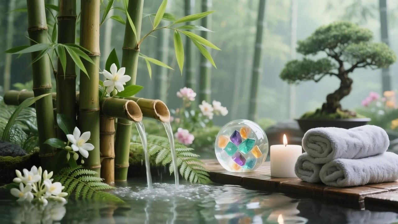 Soothing Relaxing Music 🌻 Peace of Mind, Anxiety Relief,Spa Relax Water,Calm Sleep Day 15