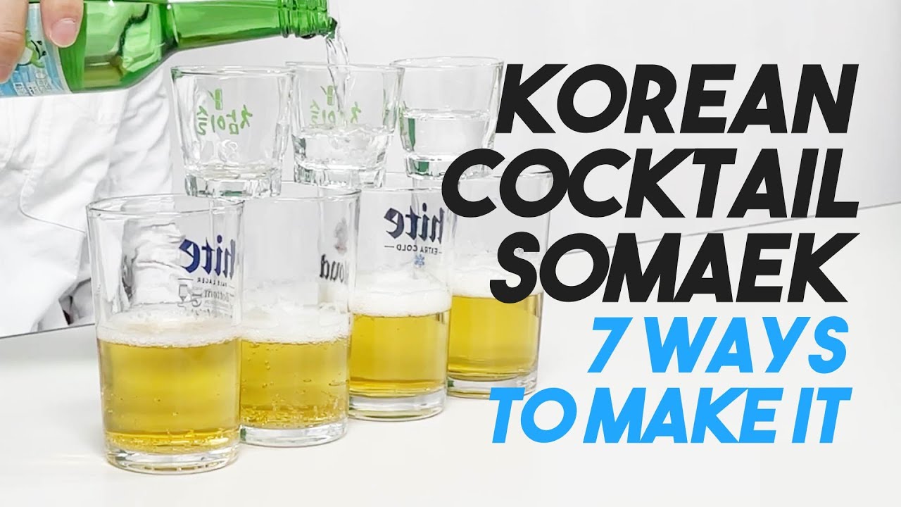 How to make Somaek 소맥ㅣKorean Somaek RecipeㅣSoju and Beer, Soju bomb