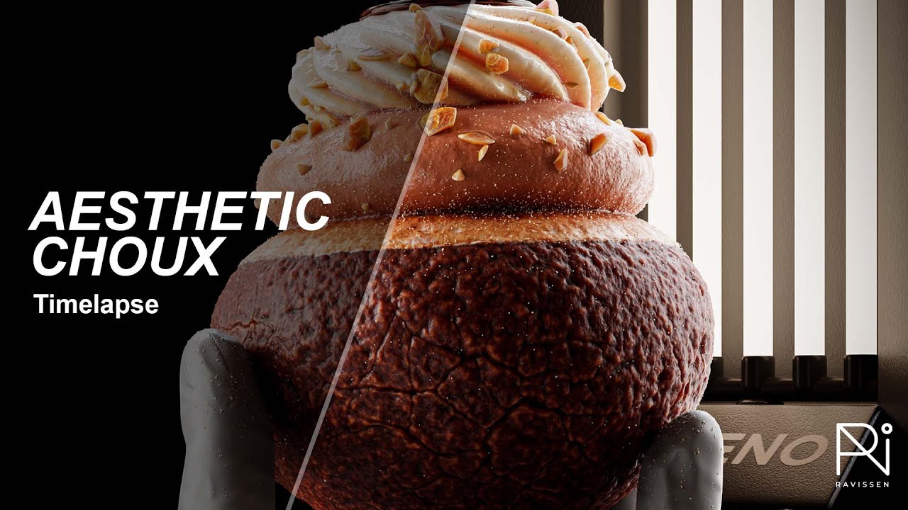 Aesthetic Choux - Blender Timelapse