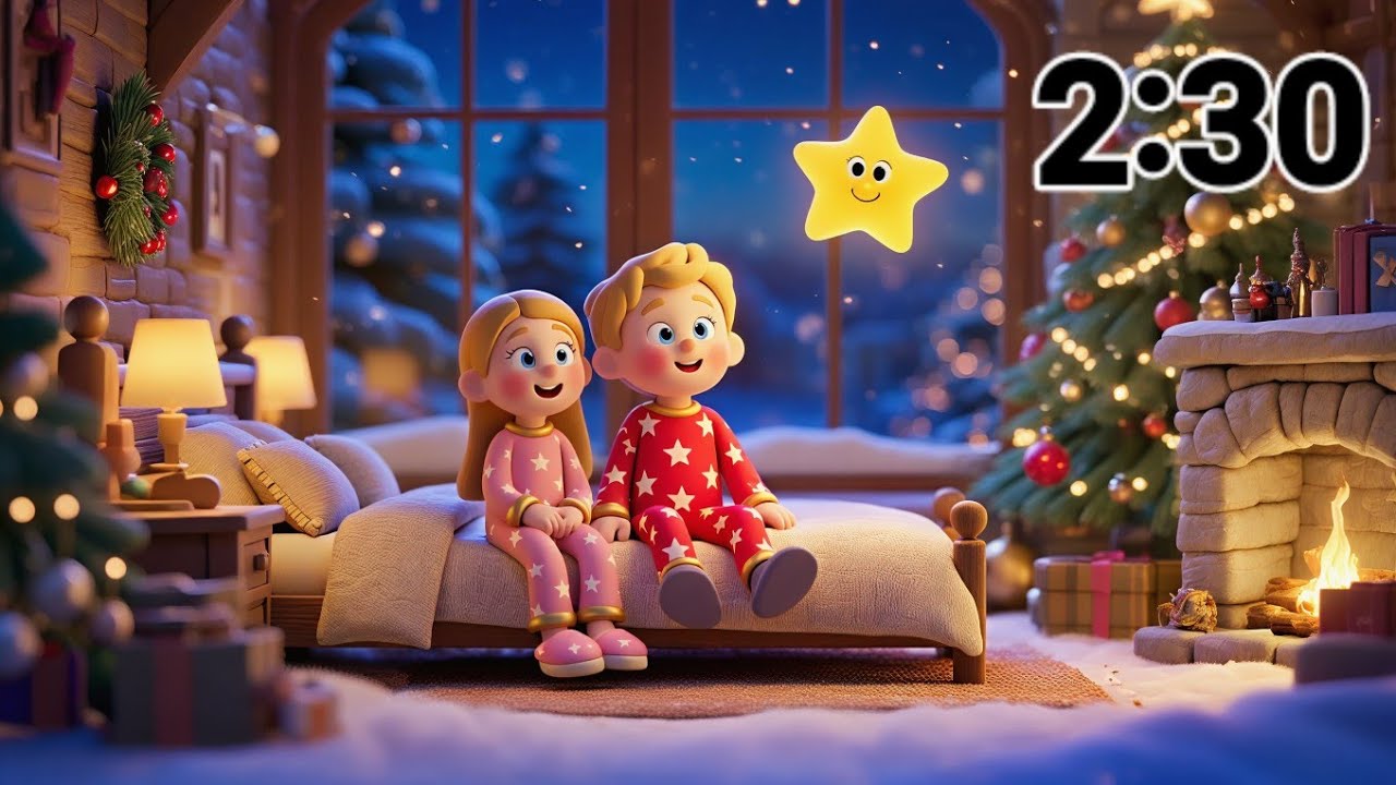 Sparkly Twinkle Twinkle, Christmas Star | Bedtime Lullaby for Kids ✨