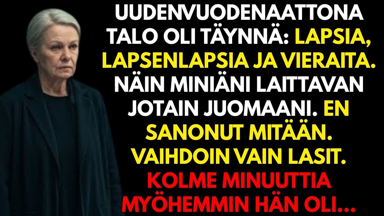 Miniäni laittoi jotain juomaani uudenvuodenaattona… ja kolme minuuttia myöhemmin totuus paljastui
