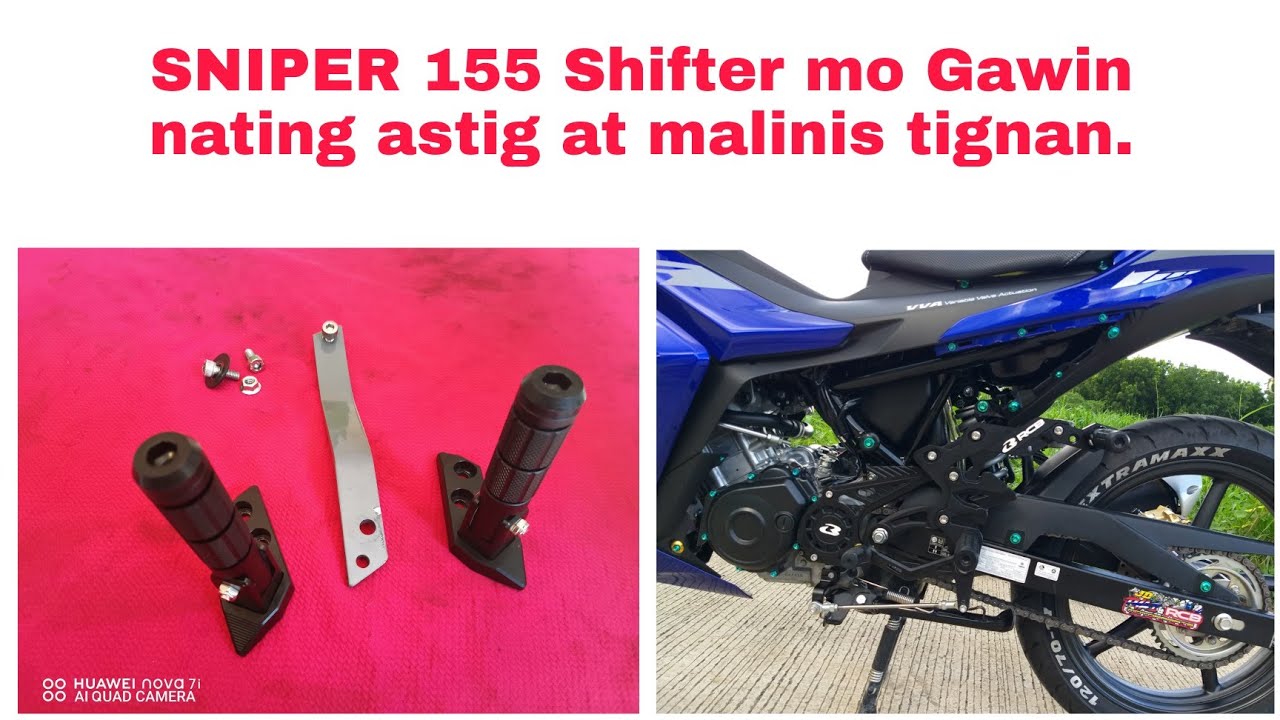 YAMAHA SNIPER 155 HOW SHORTEN V7 RCB FULL SHIFTER. #racingboyphilippines
