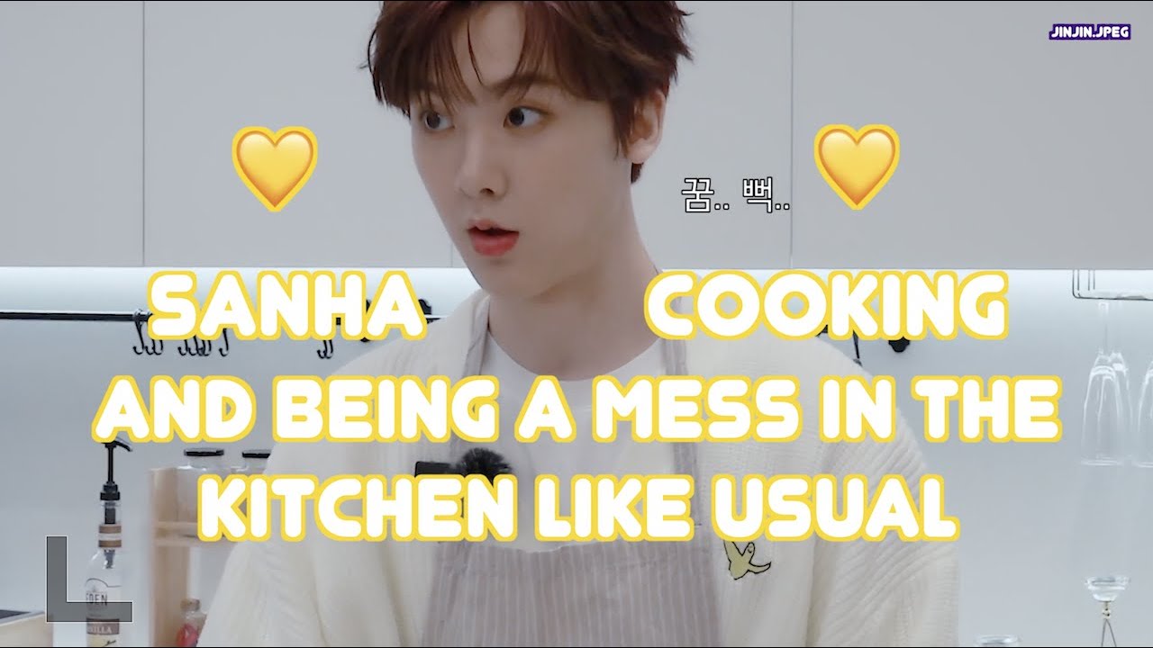 astro sanha cooking on his birthday and being a mess