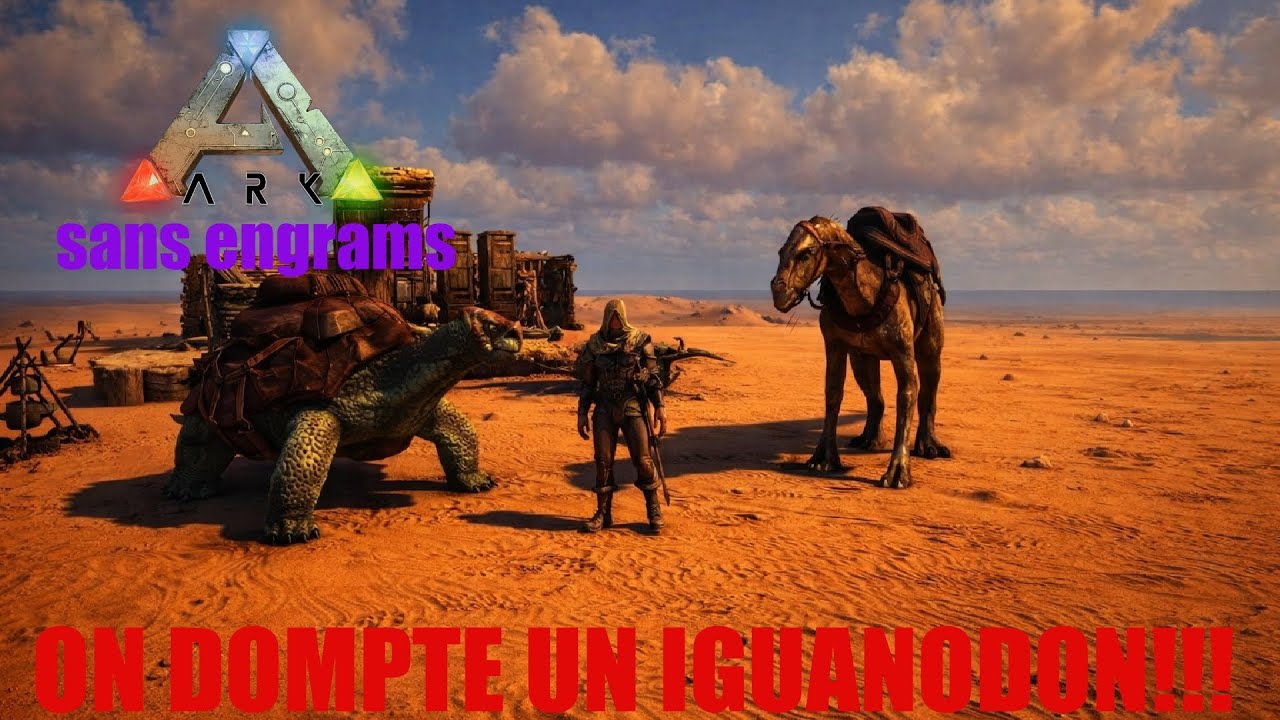 ON DOMPTE UN IGUANODON!!! | ARK THE ISLAND SANS ENGRAMS #9