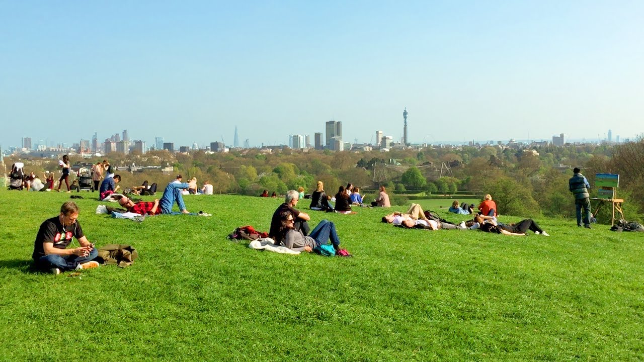 LONDON WALK | Primrose Hill with Panoramic London Skyline Views | England