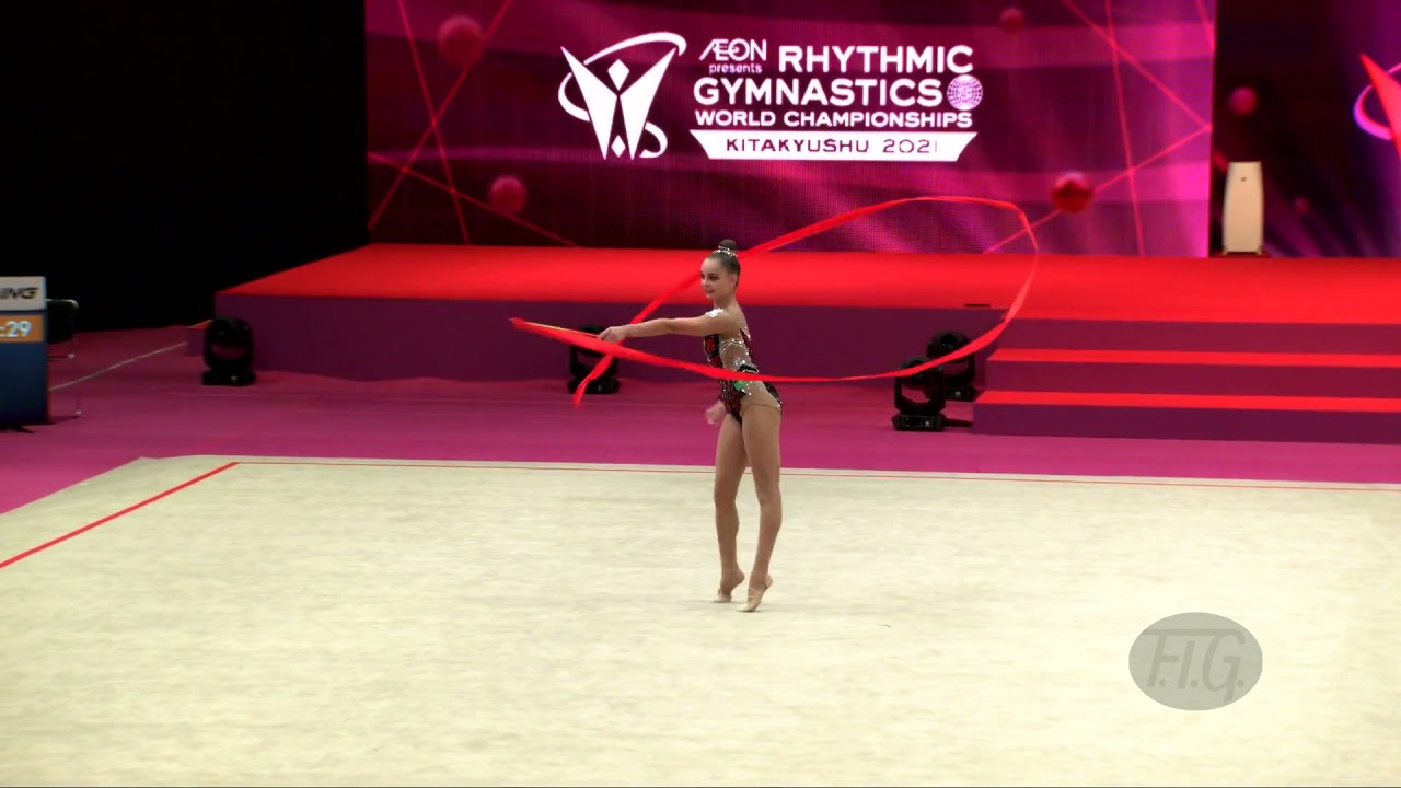 AVERINA Arina (RGF) - 2021 Rhythmic Worlds, Kitakyushu (JPN) - Qualifications Ribbon