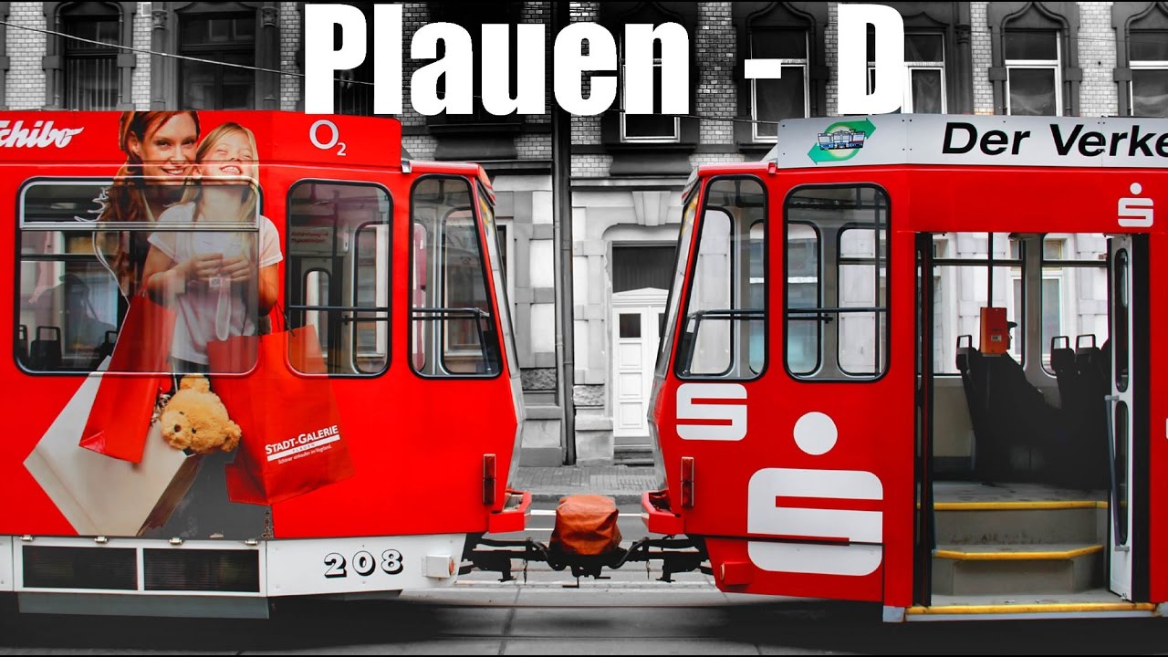 PLAUEN TRAM - Heck-an-Heck-Traktionen auf der E7  (2012)