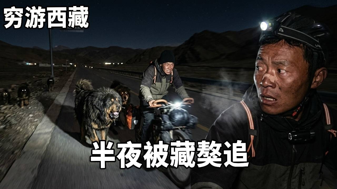 穷游兄弟骑行西藏，白天怒骑100公里，晚上被藏獒追！【云游兄弟】