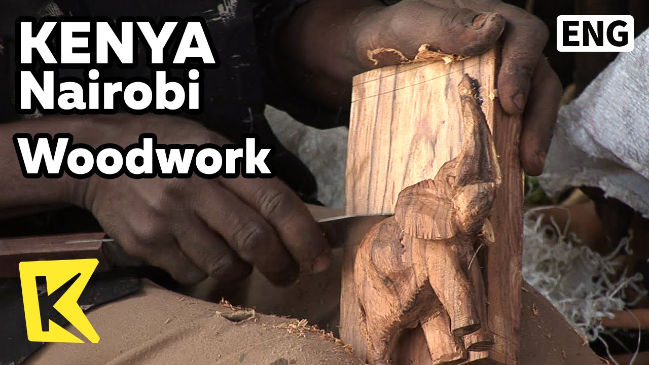 【K】Kenya Travel-Nairobi[케냐 여행-나이로비]목각 공예품 공장/Woodwork/Craftwork/Factory/Dance