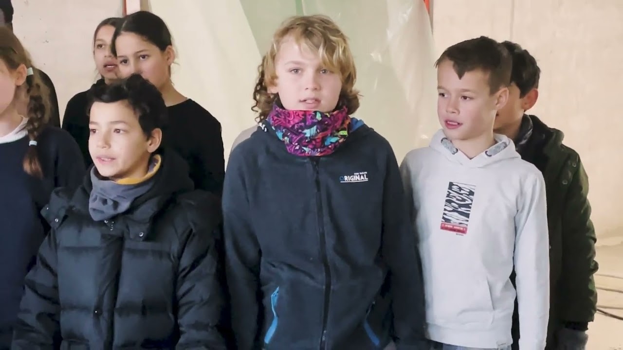 Musikalischer Beitrag zum Richtfest Elisabeth Selbert Schule