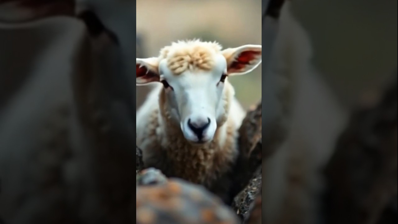 Sheep Trapped on Rocky Cliff | Brave Helicopter Rescue Mission⛑️🛟🚁🐫#animals #humanity #sheep