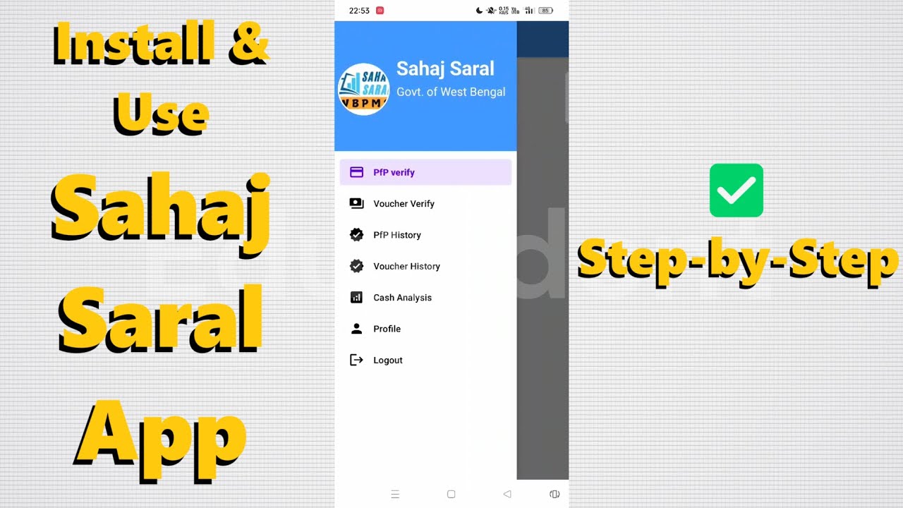 Sahaj Saral Mobile App 📱 Full Guide | Install, Login, Features & Logout (2025)