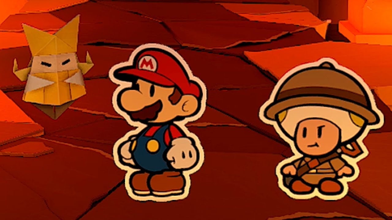 Fire Vellumental Cave - Paper Mario: The Origami King Walkthrough