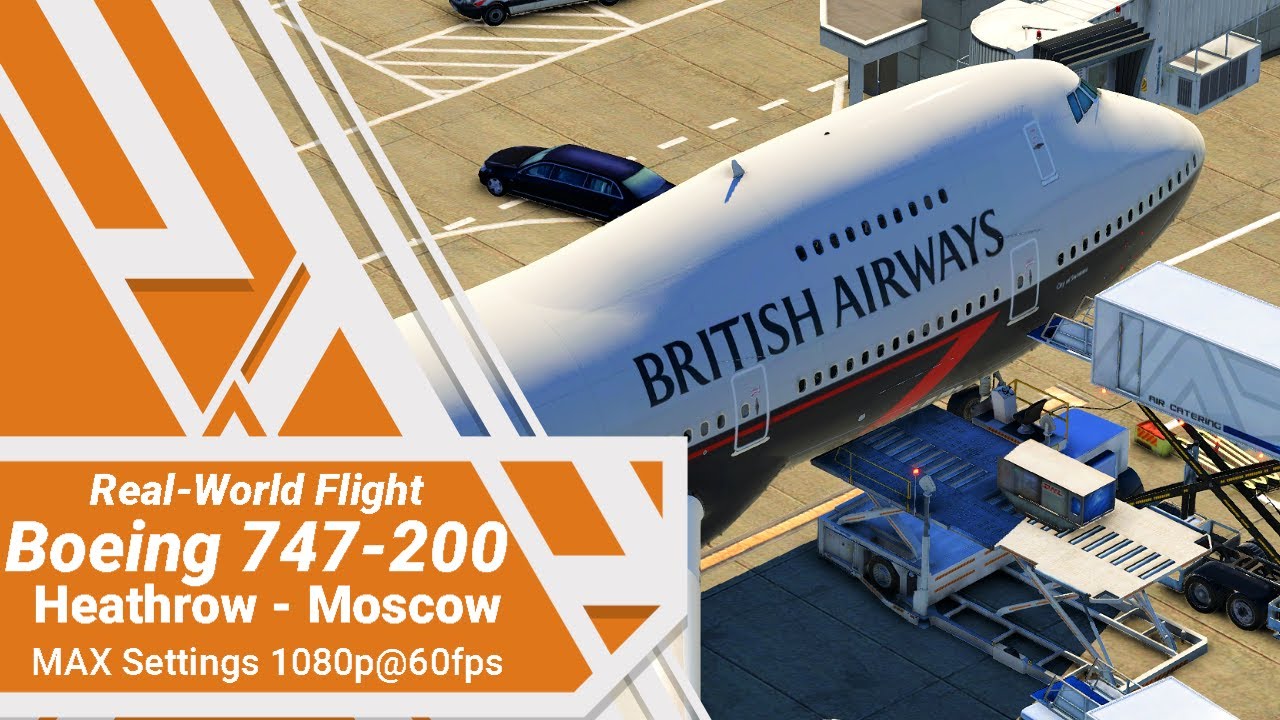 [ X-Plane 11 X-Enviro ] - [ Felis 747-200 First Flight ] - [ Heathrow - Moscow ] -  [ Max Settings ]