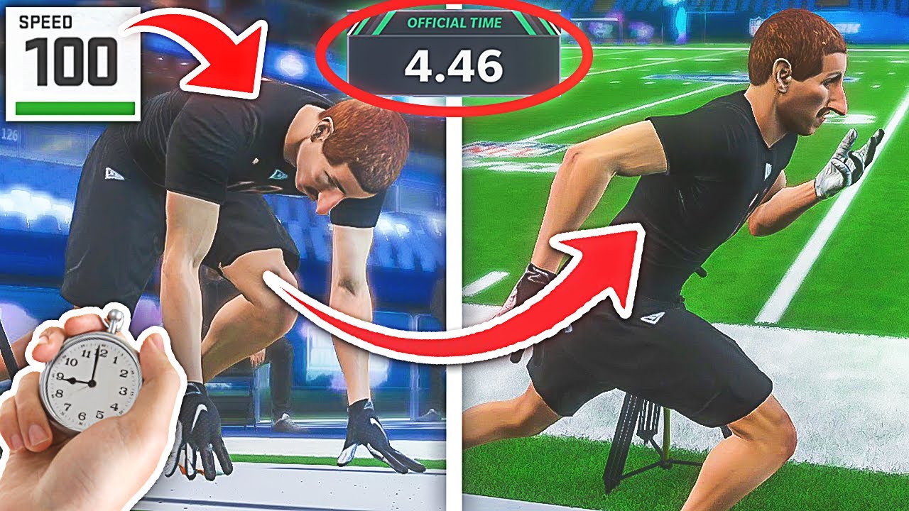 Каков максимально возможный результат в забеге на 40 ярдов в Madden 21?