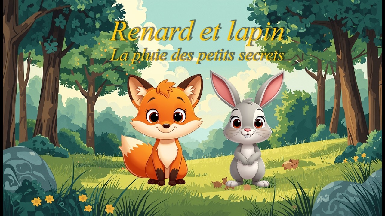Renard et Lapin 🦊🐰 | La Pluie des Petits Secrets 🌧️✨ | Dessin animé enfant doux & magique