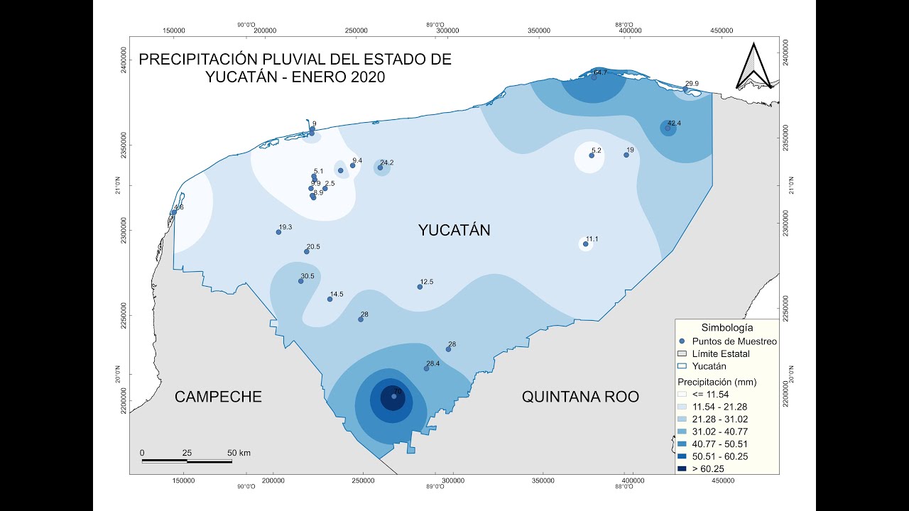 Cómo realizar un mapa de precipitación pluvial en QGIS [Part. 2]