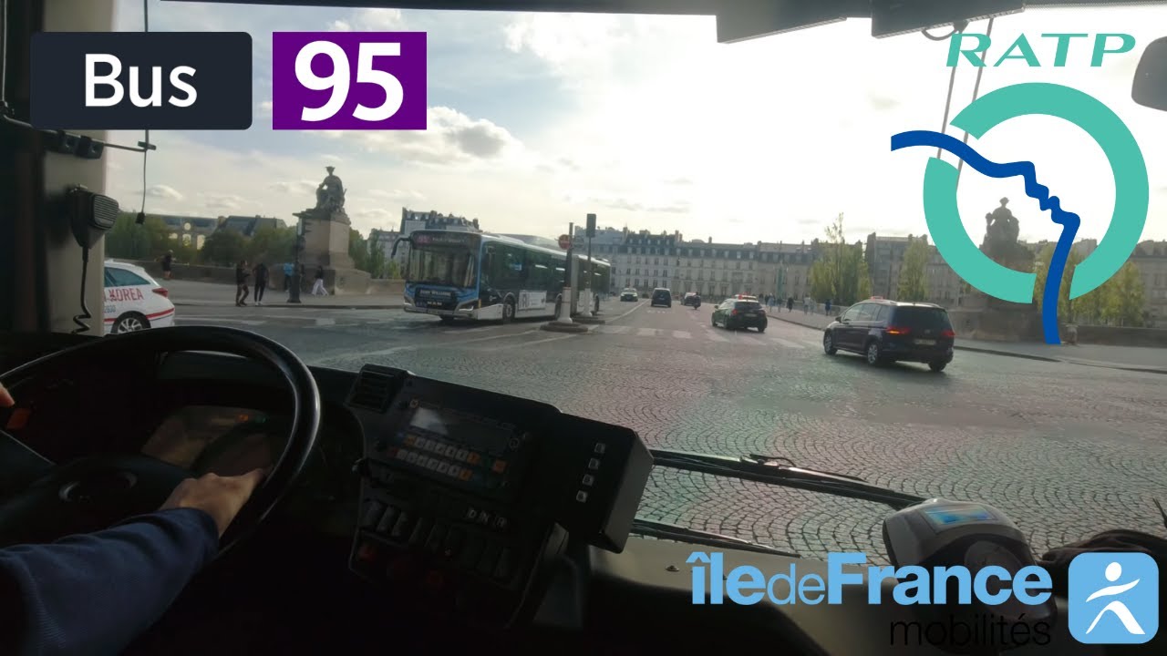 Bus 95 RATP | Paris Porte de Montmartre - Porte de Vanves Place Simard - 4K