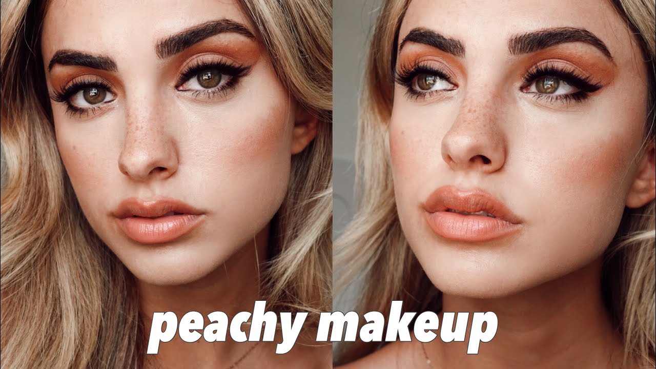 peachy makeup *Lilly Collins inspired*