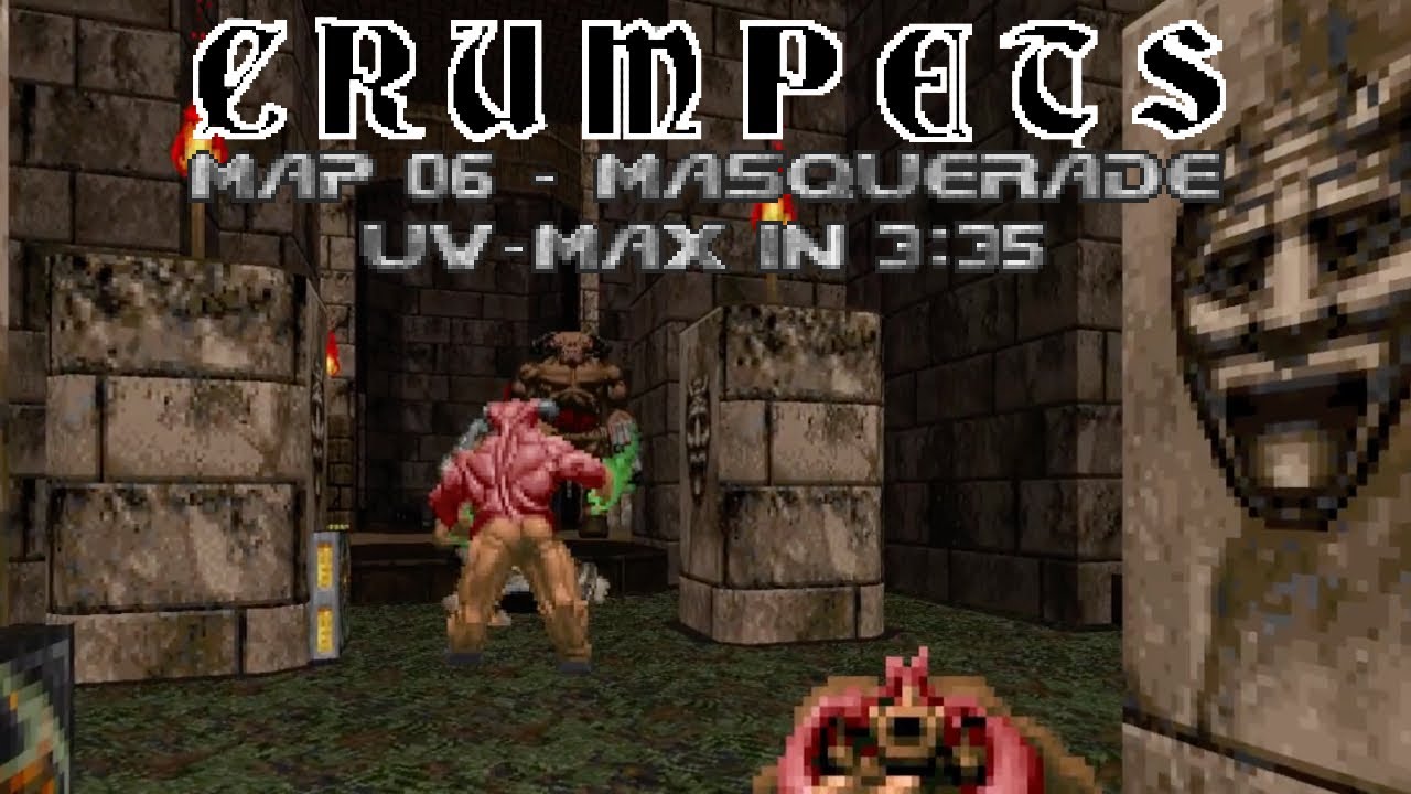 (Doom II) Crumpets: Map 06 - Masquerade (UV-Max Speedrun in 3:35)