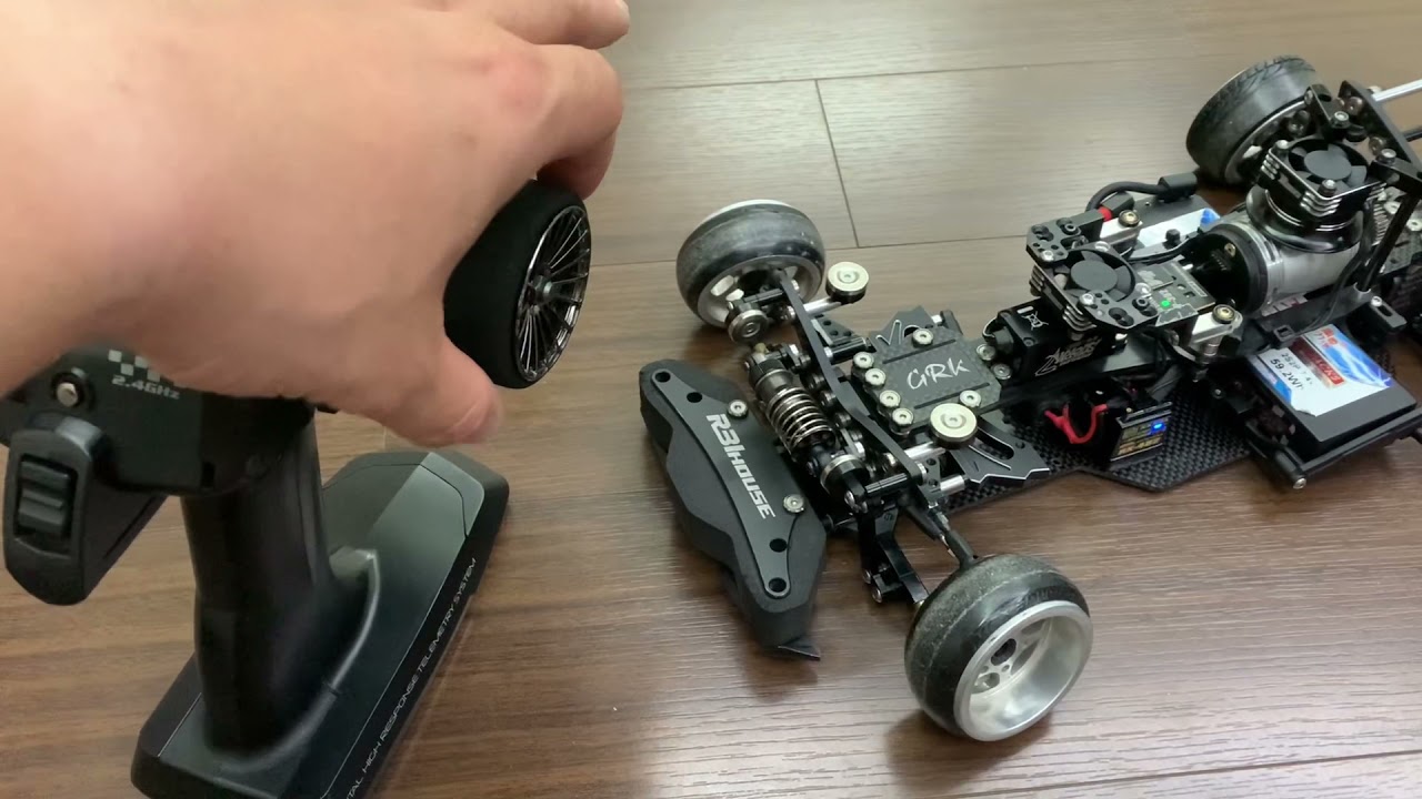 Hanoi RC Drift Car #65 Sanwa M12 test drive with GRK #rcdrift #grk