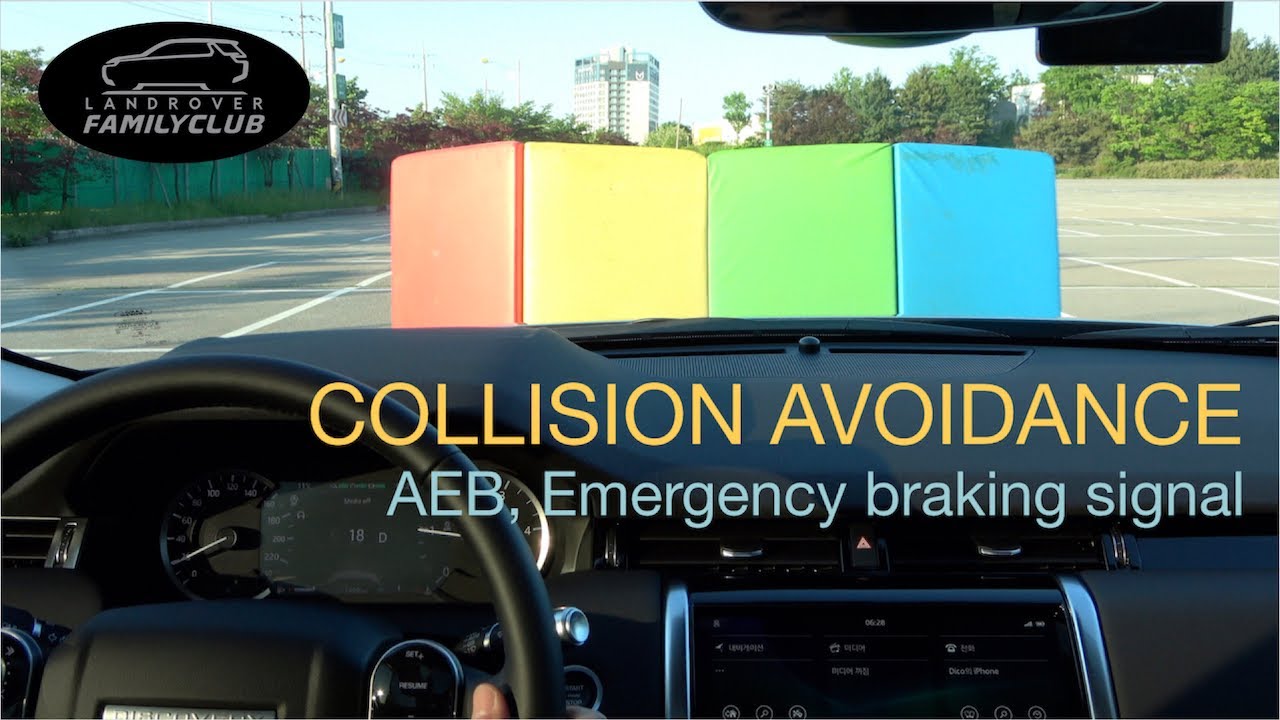 Land Rover Collision Avoidance - AEB Crash Test and Emergency Braking Signal Brake Test