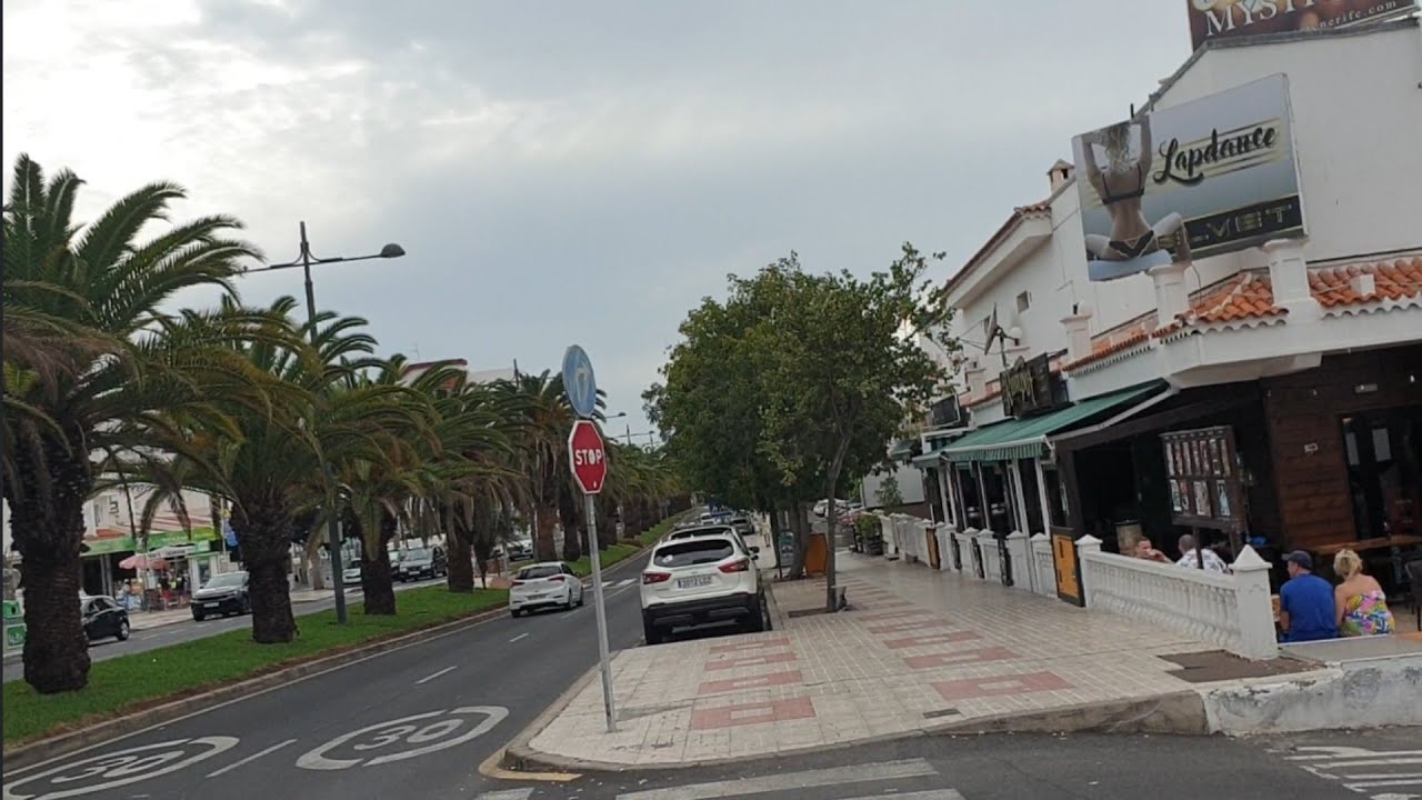 Tenerife San Eugenio Costa Adeje Ave de Los Pueblos walkaround #tenerife