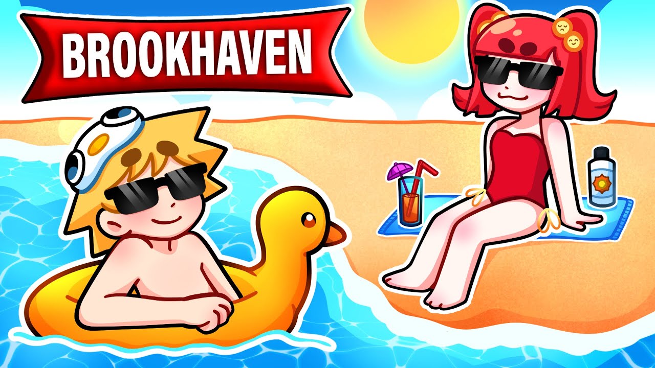 Levei a Batatinha para UM DIA DE PRAIA no BROOKHAVEN