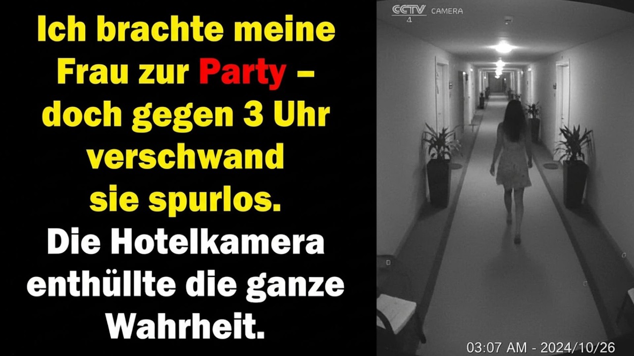 🔥Ich nahm meine Frau mit auf eine Party – um 3 Uhr verschwand sie  Die Kamera zeigte alles🔥
