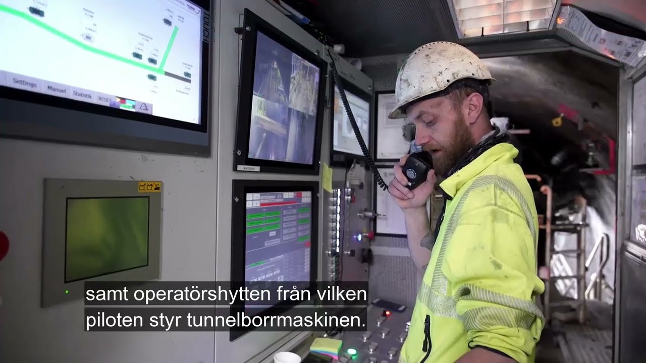 The Anneberg Skanstull Cable Tunnel, Svensk röst, svensk text
