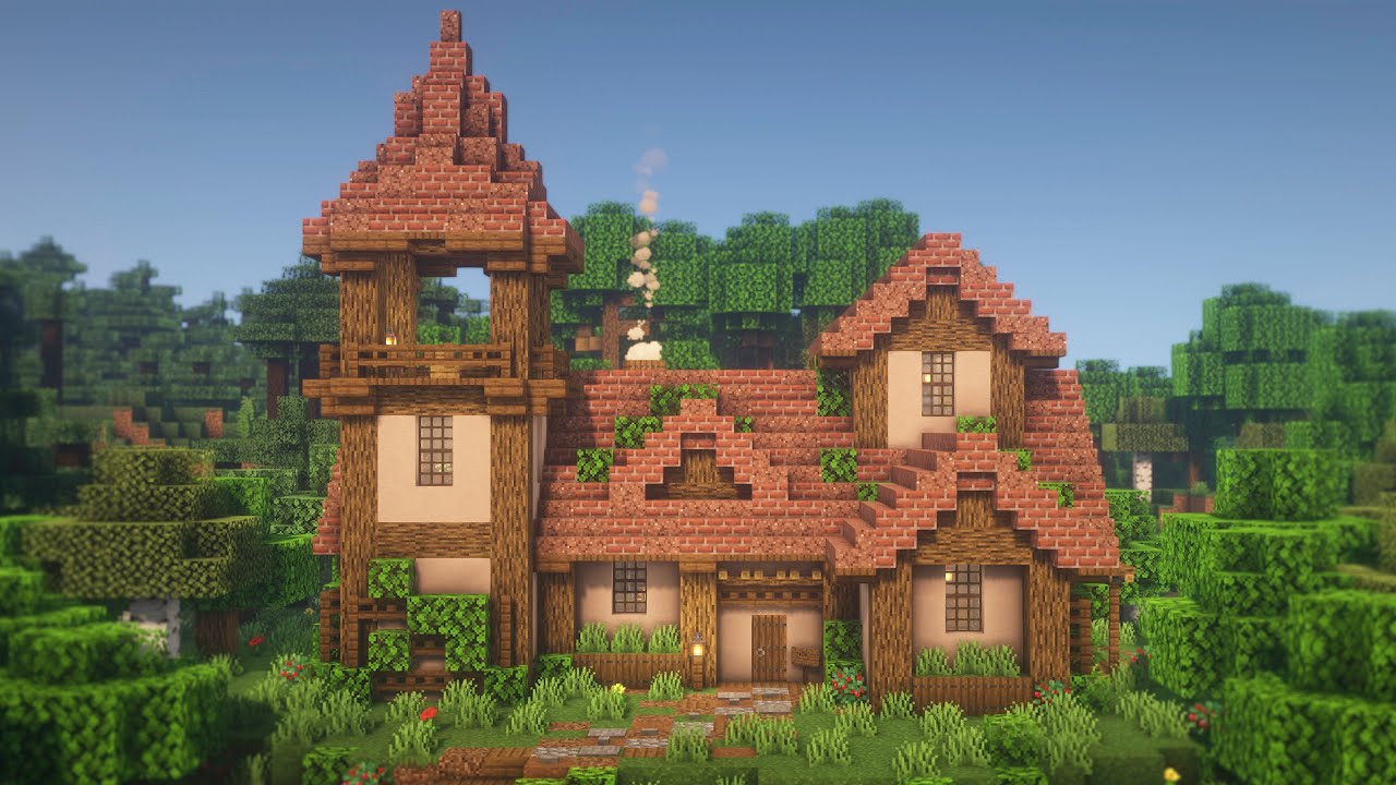 Обучающее видео по созданию сказочного коттеджа в Minecraft