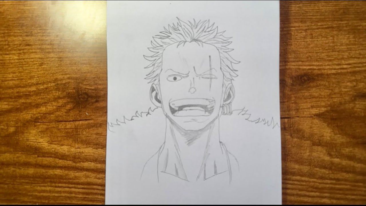 How how to draw ZORO || step by step || drawing tutorial #anime #drawing #video 