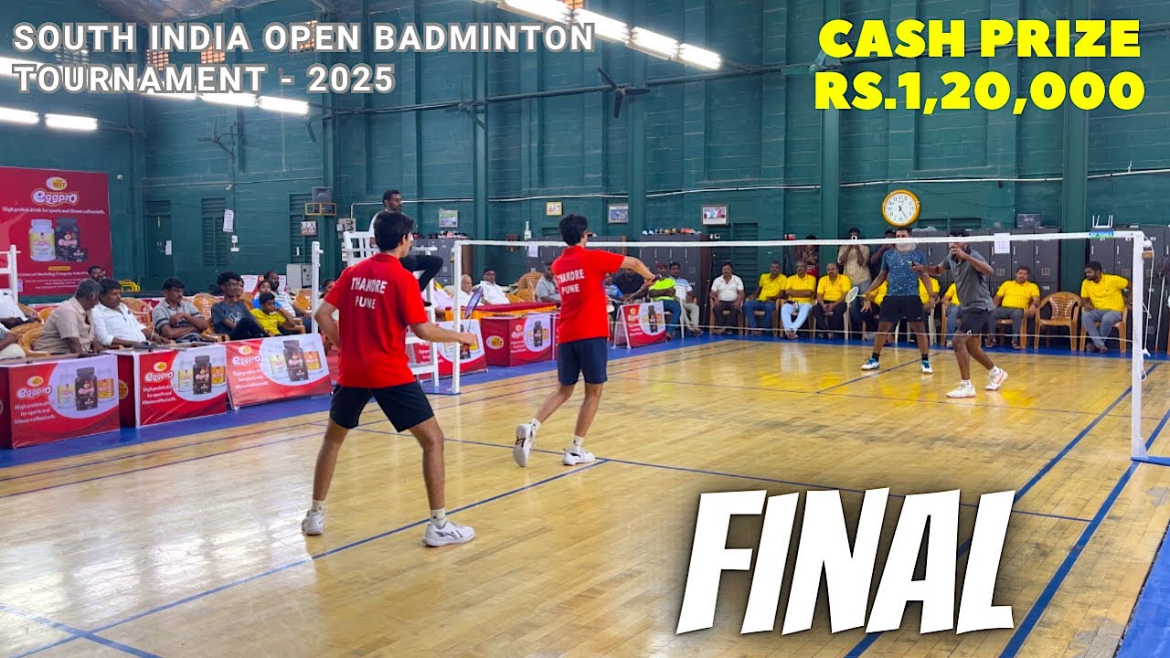 FINAL - THAKORE BROTHERS vs BENNET ANTONY/EDWIN JOY || South India Open Badminton Tournament 2025