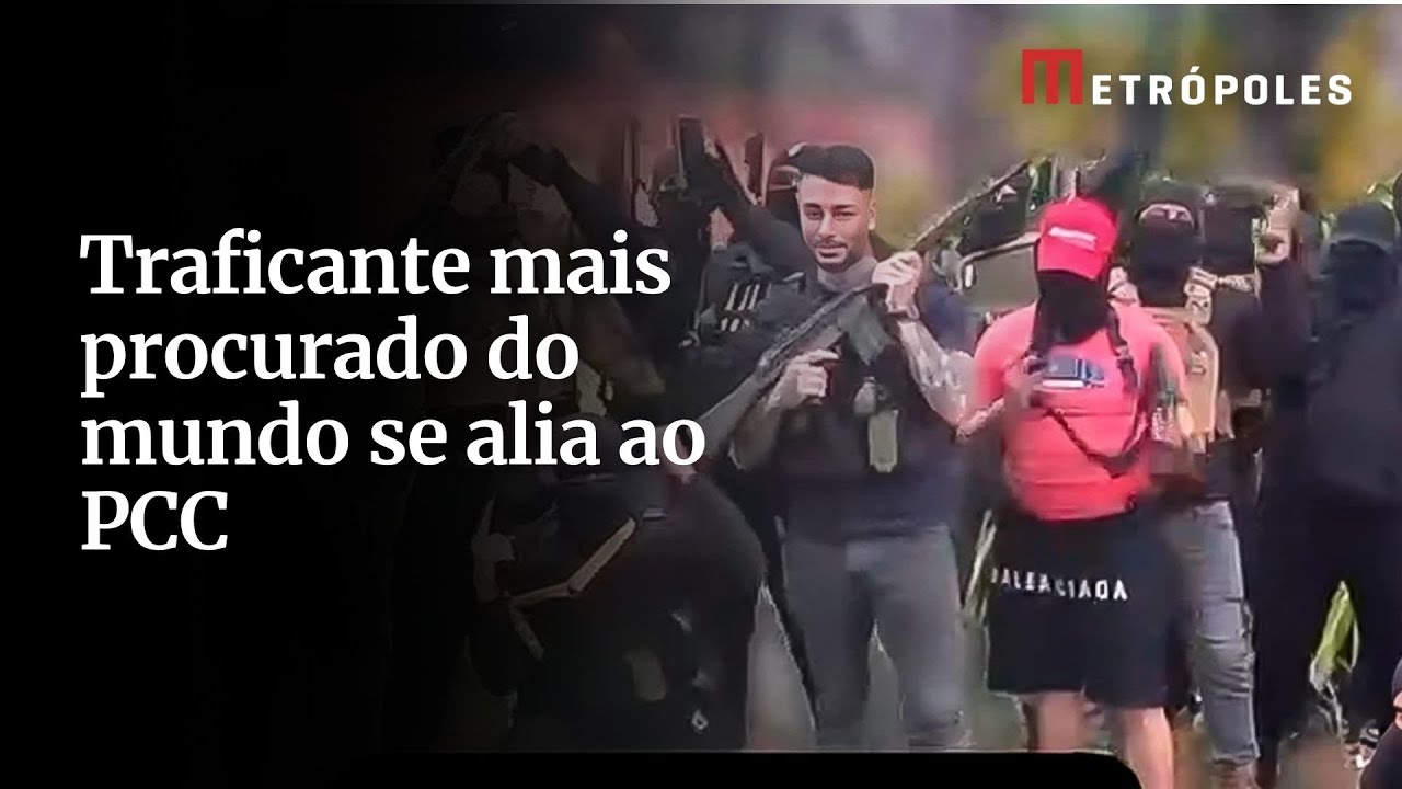 Ao lado do PCC, traficante mais procurado do mundo fala em guerra na fronteira do Brasil; veja vídeo