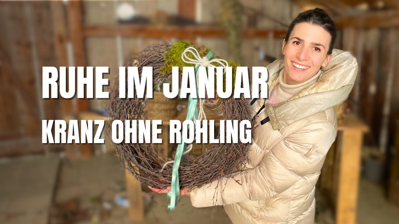 Kranz ohne Rohling | Ruhige Naturdeko für den Winter 🌿
