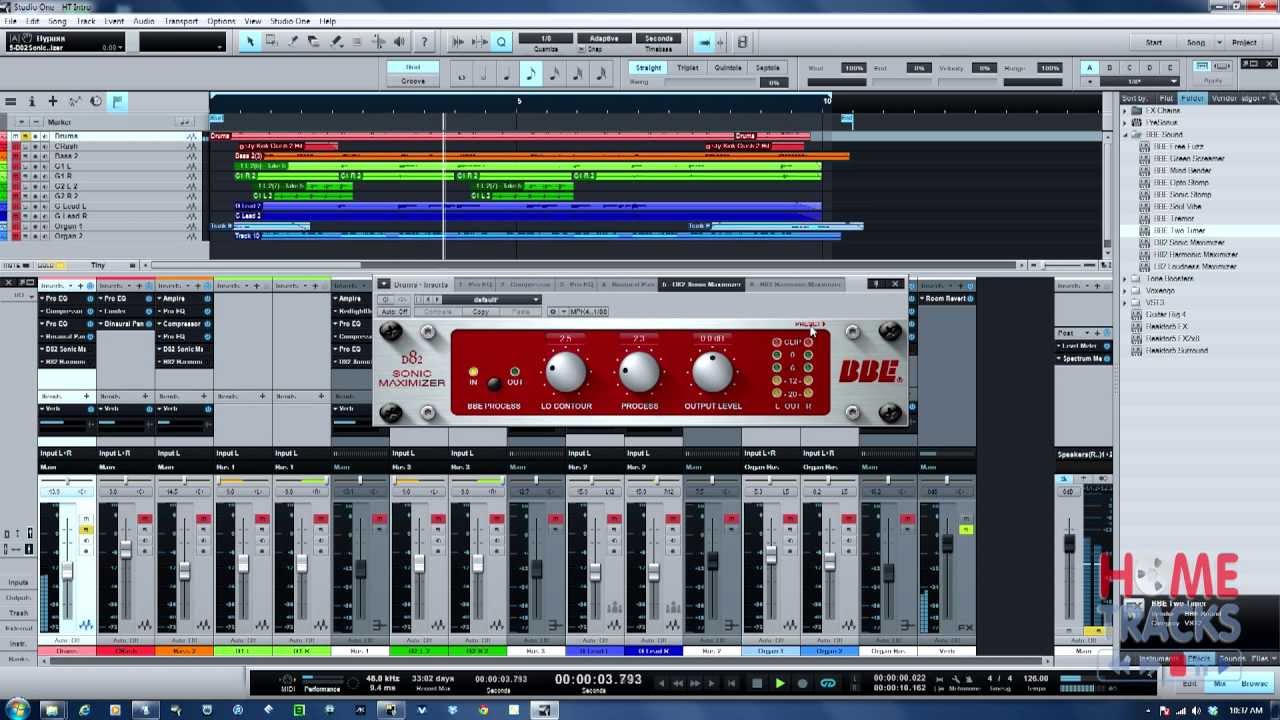 BBE Sonic Sweet Plugins Mixing Session