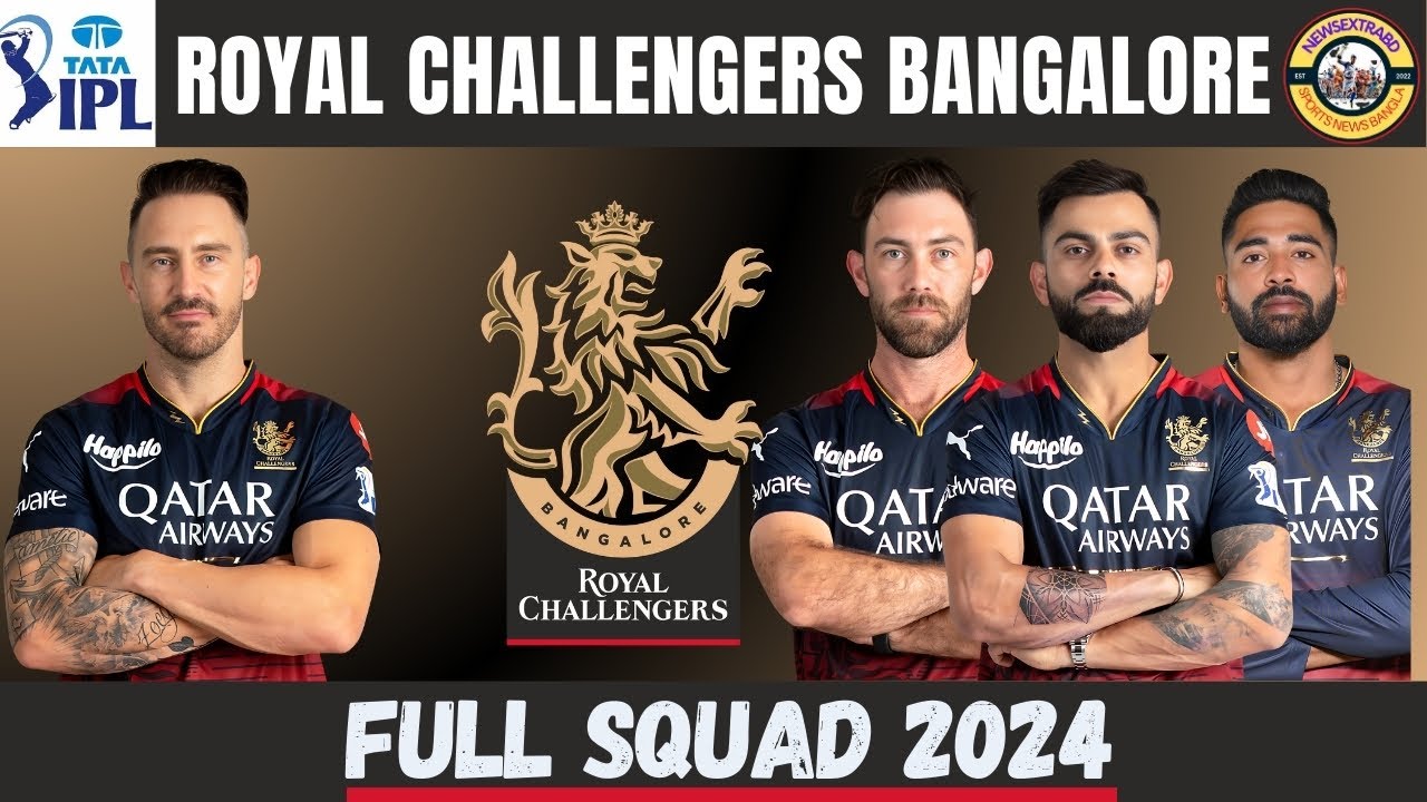 RCB SQUAD 2024 | RCB TEAM 2024 PLAYERS LIST | ROYAL CHALLENGERS BANGALORE