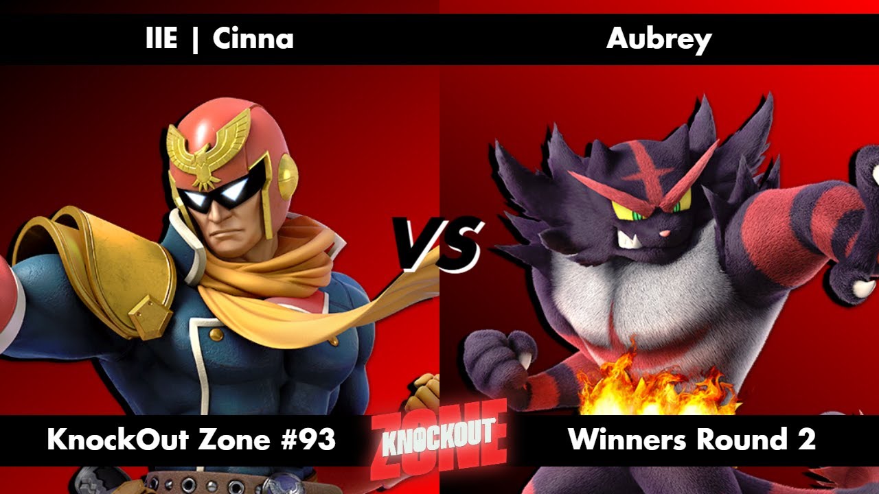 KnockOut Zone #93 - SSBU Winners Round 2 - Cinna (Captain Falcon) vs Aubrey (Incineroar)