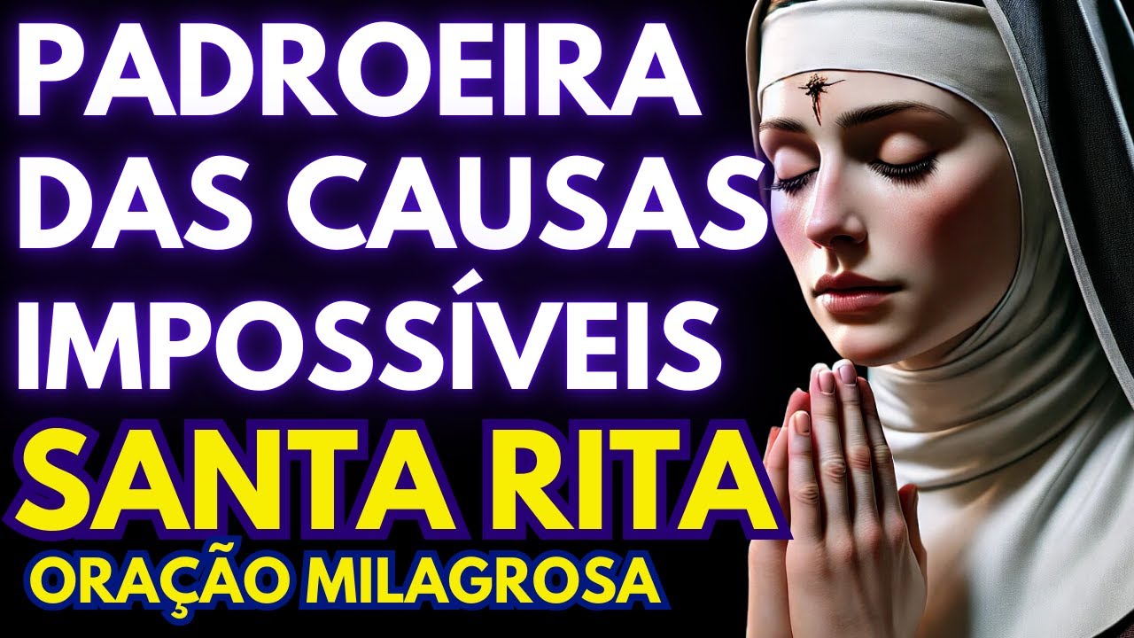 ✨AO VIVO -Súplica Poderosa a Santa Rita de Cássia para Causas Impossíveis - Terço do Milagre