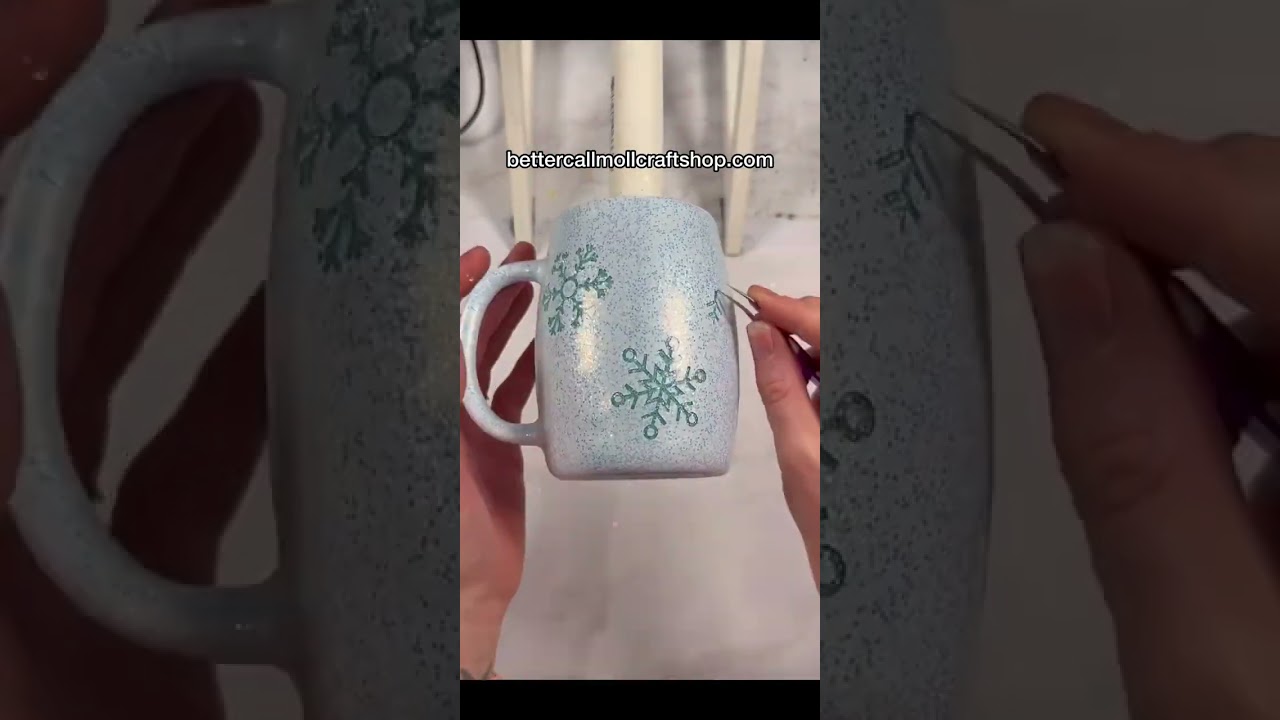 Полная инструкция: Кружка Snowflake Peekaboo без эпоксидной смолы