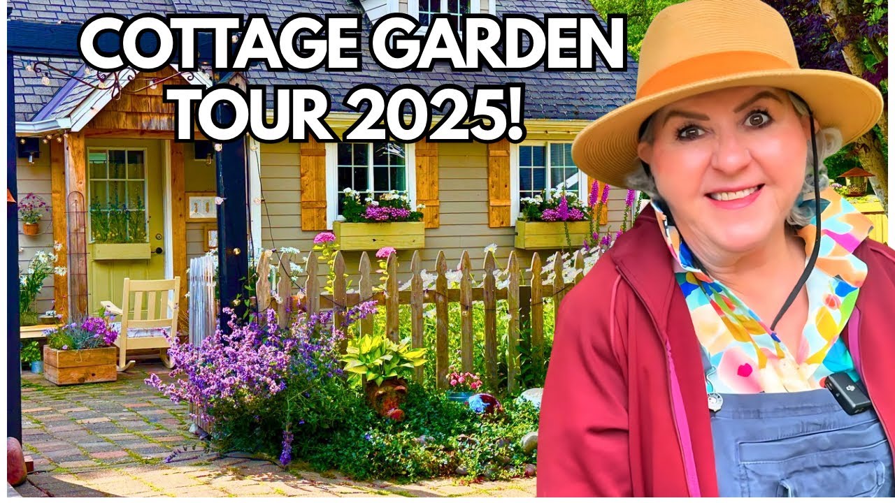 The Tiniest Cottage Garden You Have Ever Seen! Cottage Garden Tour!