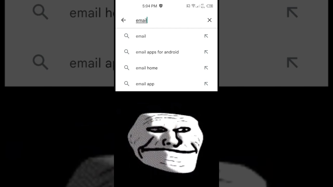 wait! what the hell (troll face meme) population vs email #shorts