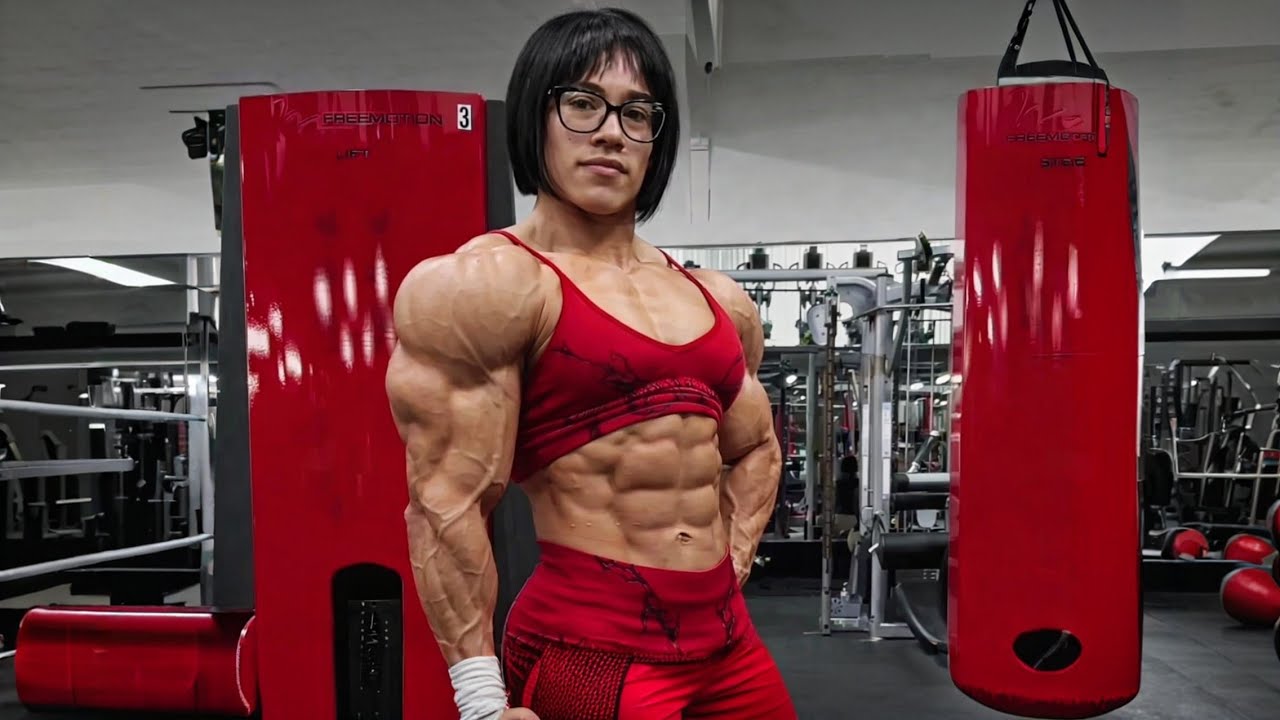 Ана, профессиональная бодибилдерша IFBB, создана для доминирования.