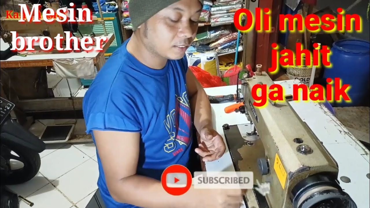 minyak mesin jahit ga naik / mesin brother